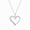 Sterling Silver, variant on Diamond Heart Pendant Necklace for Women 1/20 Ct Natural Diamonds 925 Sterling Silver 14KT & 18KT Gold Vermeil