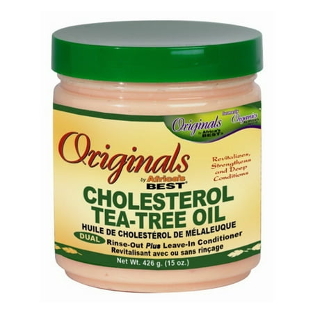 Africas Best Originals Cholesterol Tea Tree Oil Leave In Conditioner, 15
