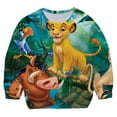 thumbnail image 2 of Niños León Rey Casual Simba sudaderas dibujos animados estampado 3D manga larga Harajuku pulóver ropa primavera otoño Teen Boys Tops4T Gao Jinjia LED, 2 of 2