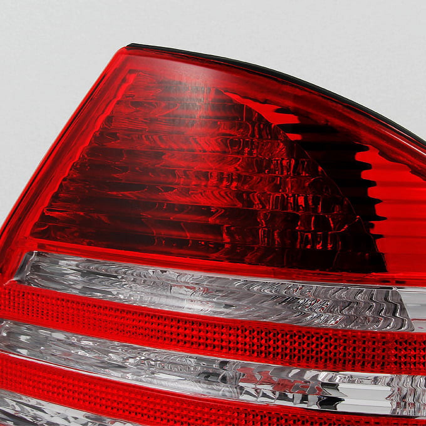 AKKON - For Mercedes Benz W220 S Class Red Clear Lens Rear Tail Lights Brake Lamp Replacement Pair Left + Right