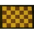 thumbnail image 1 of Ahgly Company Machine Washable Indoor Rectangle Checkered Yellow Modern Area Rugs, 7' x 9', 1 of 4