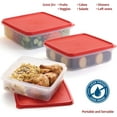 thumbnail image 2 of SIGNORAWARE 3 L Airtight Food Storage Container with Lid – Red, 2 of 6