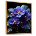thumbnail image 2 of Designart "Dreamy Moonlit Violets" Violets Floater Framed Wall Decor, 2 of 5