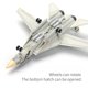 thumbnail image 4 of 1:72 F-14 Tomcat modelo de combate multifunción serie militar creativa bloques de construcción decoración juguetes ensamblados para niños regalos de navidad,NO.24-46( in bag ), 4 of 4