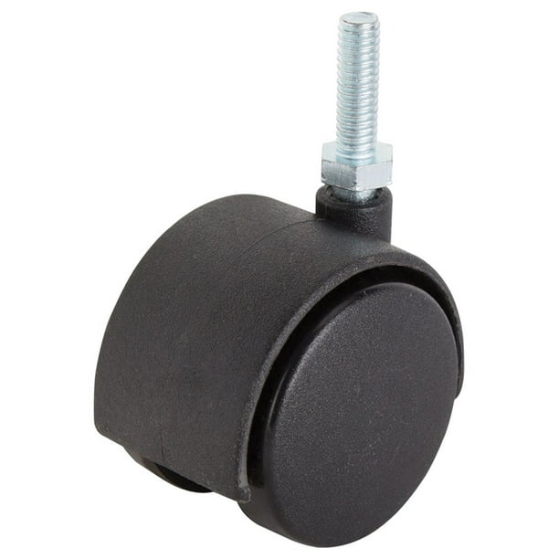 7112238,FURNITURE CASTERS,DUAL WHEEL,THREADED STEM