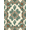 Green Terracotta Cream, Pattern 3, variant on Design&I 9'x12' Washable Area Rug Abstract Botanical Boho Scroll Motif Southwestern Plant Vintage Refined for Great Room, Large Living Giant Skid-Resistant