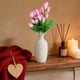 thumbnail image 4 of Seda Paquete de 1 flor artificial de magnolia de seda rosa para decoración del hogar, ideal para centros de mesa y arreglos de mesa para bodas. JASKFLY, 4 of 9