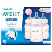Philips Avent Classic 9 oz Feeding Bottles 1m+, 3 count