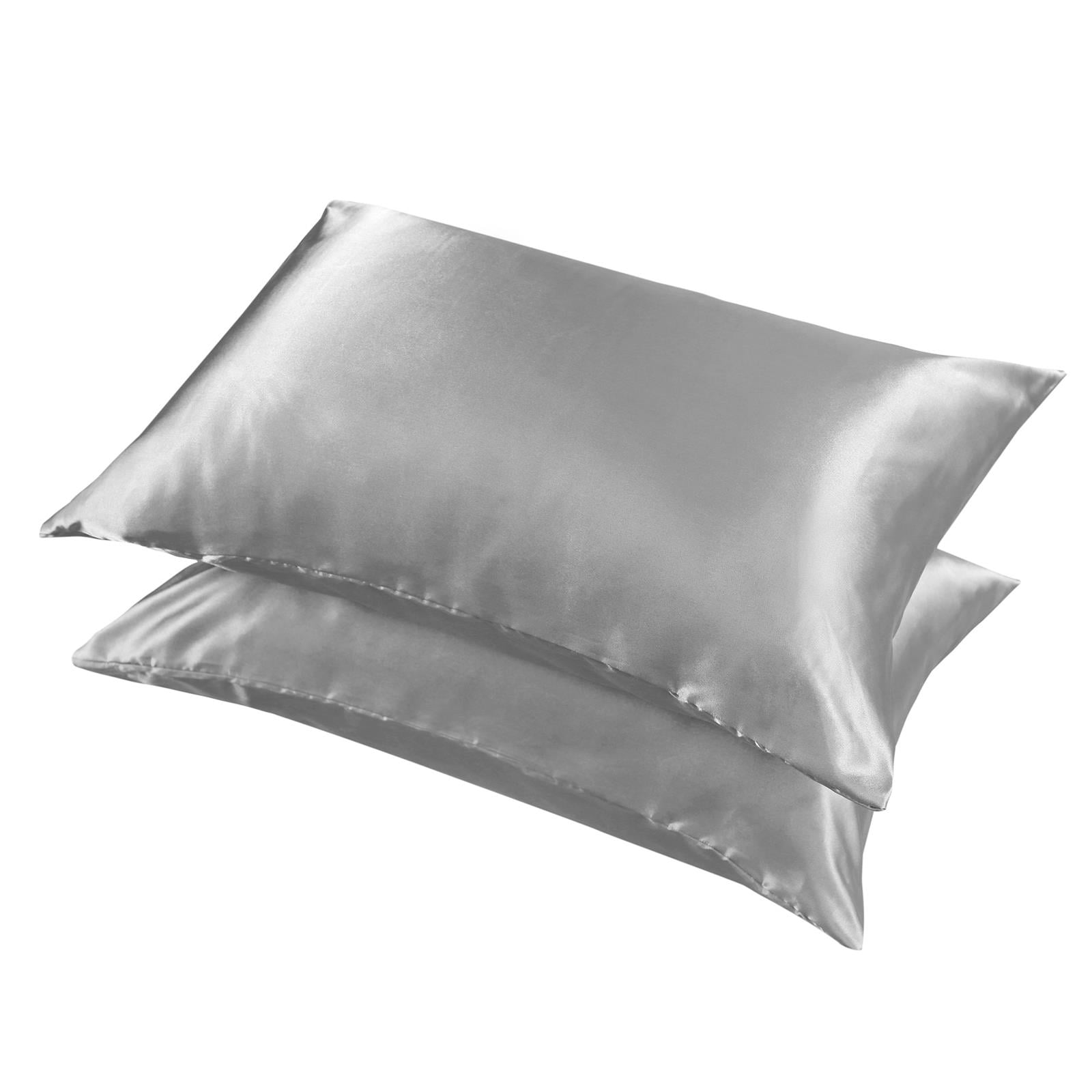 CINEEN Simulation Silk Pillowcase for Hair and Skin (Sliver Grey, 20x40