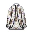 thumbnail image 3 of Highland Cow and Flower Print Backpack for School, Cute School Bag with Adjustable Shoulder Straps and Padded Back, 15.3"x11"x7.1", 3 of 5