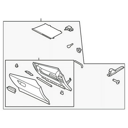 Genuine OE Ford Glove Box Assembly - GJ5Z-78060T10-AD Fits select: 2017-2019 FORD ESCAPE