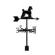 thumbnail image 1 of Weather vane in dog shape black metal wind direction indicator for roof, 1 of 5