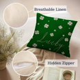 thumbnail image 3 of St Patricks Day Pillow Covers 20x20 Set of 4 St Patricks Day Decorations for Home Shamrock Lucky Charm Irish St Patricks Day Decorative Throw Pillows Farmhouse St Patricks Day Decor CY01-20, 3 of 6