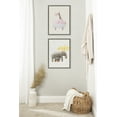 thumbnail image 6 of Kate and Laurel Sylvie Under the Rain Framed Canvas Wall Art by July Art Prints, 18x24 Gray, Cute Elephant Wall Decor, 6 of 6