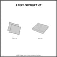 thumbnail image 3 of Regency Heights Quebec 3 Piece Bedspread Set Lightweight Reversible Bedding Set, King, Grey, 3 of 15