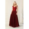 thumbnail image 4 of Women's May Queen Mother Of Bride Pleated Formal Dress & Plus Size Gown MQ1836 Rose Pinkgold 6, 4 of 5