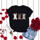 thumbnail image 1 of Puntoco - Camiseta de cuello redondo para mujer, diseño de dibujos animados, informal, de Pascua Puntoco Puntoco-1242, 1 of 5