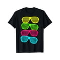 thumbnail image 3 of Neon Shutter Shades Cool Stack of Sunglasses Bright T-Shirt Tee For Adult, Men, Women, Teen, Teenager, Adolescent,Youth, 3 of 5