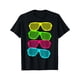 thumbnail image 3 of Playera Para Hombre de Cuello RedondoNeon Shutter Shades Cool Stack of Sunglasses Bright T-Shirt Tee For Adult, Men, Women, Teen, Teenager, Adolescent, YouthFather's Day, Mother's Day, New Year, Spr, 3 of 6