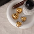 thumbnail image 3 of Faty-T Heart Stud Earrings for Women Love Heart Dainty Earrings Fashion Jewelry, 3 of 7