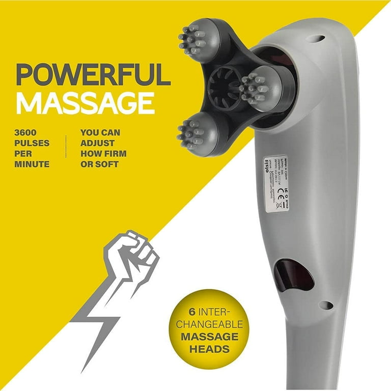 Handheld Back Massager 5 Speeds 4 Mode Handheld Electric Heat