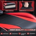 thumbnail image 4 of Homall Gaming Chair Office Chair High Back Racing Computer Chair PU Leather Adjustable Seat Height Swivel Chair Ergonomic Executive Chair with Headrest, Red, 4 of 8