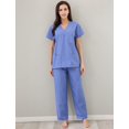 thumbnail image 4 of Richie House Women's V-neck Medical Set with Cargo Pants RHW2847, 4 of 7