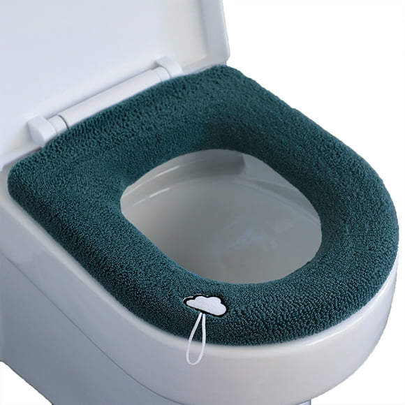 Thicken Toilet Seat Cover Cushion Pads Bathroom Toilet Cushion Toilet Seat Pad Warmer Cushion Soft Bathroom Washable Toilet Cushion