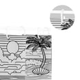 thumbnail image 5 of Line Art Beach 72x72 Waterproof Shower Curtain Liners Durable Metal C-Hooks Fade-Proof Thermal Print Anti-Splash, 5 of 5