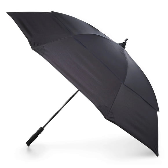 Totes Premium Golf Size Spectator Umbrella with Tipless Ends - 9730 (Black, BLK)