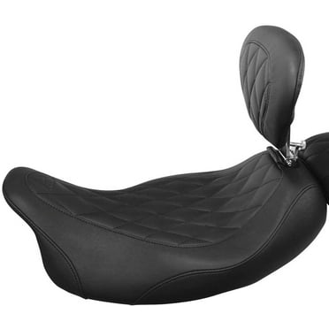 Mustang Wide Tripper Solo Seat with Backrest   Diamond 79725