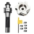 thumbnail image 1 of 400R 80mm Face End Mill Cnc Cutter R8 Fmb27 Arbor Apmt1604 Carbide T15 Wrench, 1 of 9