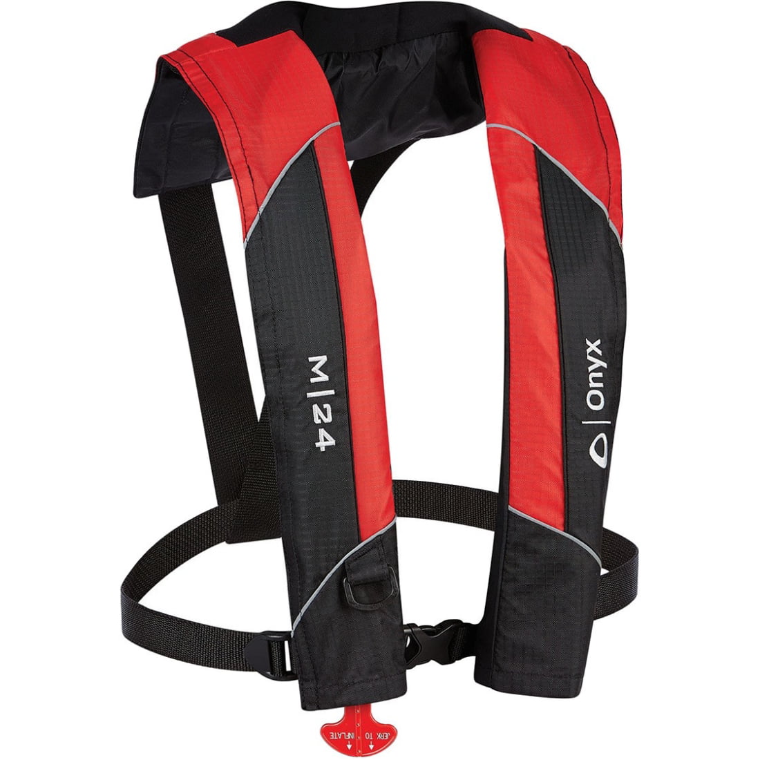 Onyx #131000-100-004-15 M-24 Manual Inflatable Life Jacket, Red