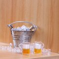 thumbnail image 4 of Mini botella de vino con cubo de hielo 1/12 Casa de de Botella Taza de Decoración de Cocina Multicolor2 Magideal Mini botella de vino con cubo de hielo, 4 of 6