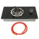 thumbnail image 2 of RV Gas Cooktop, Estufa de Gas de Un Solo Quemador Vidrio Templado Fácil de Limpiar 1.8kw Potencia Portátil Con Tubbería de 1,7 M Para Caravana de Campista para La Al Aire, 2 of 7