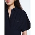 thumbnail image 4 of Free Assembly Women's and Women's Plus Cotton Eyelet Corset Mini Shirtdress, Sizes XS-4X, 4 of 5