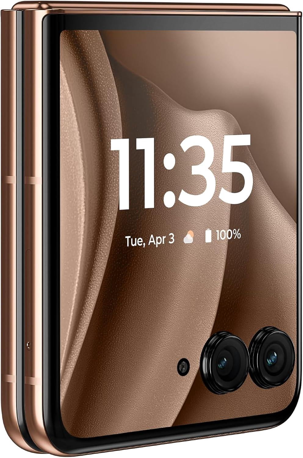 Motorola Razr+ 2025 | Unlocked | Made for US 12/256GB | 50MP Camera | Pantone Mocha Mousse