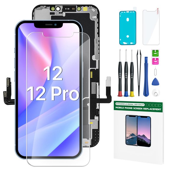 Kit de reemplazo de pantalla FFTopU para iPhone 12/12 Pro de 6.1 pulgadas
