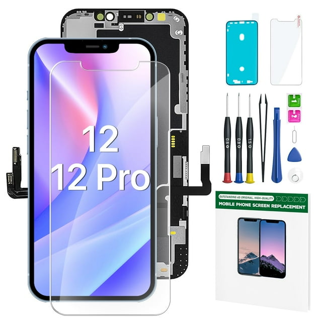 Kit de reemplazo de pantalla FFTopU para iPhone 12/12 Pro de 6.1 pulgadas