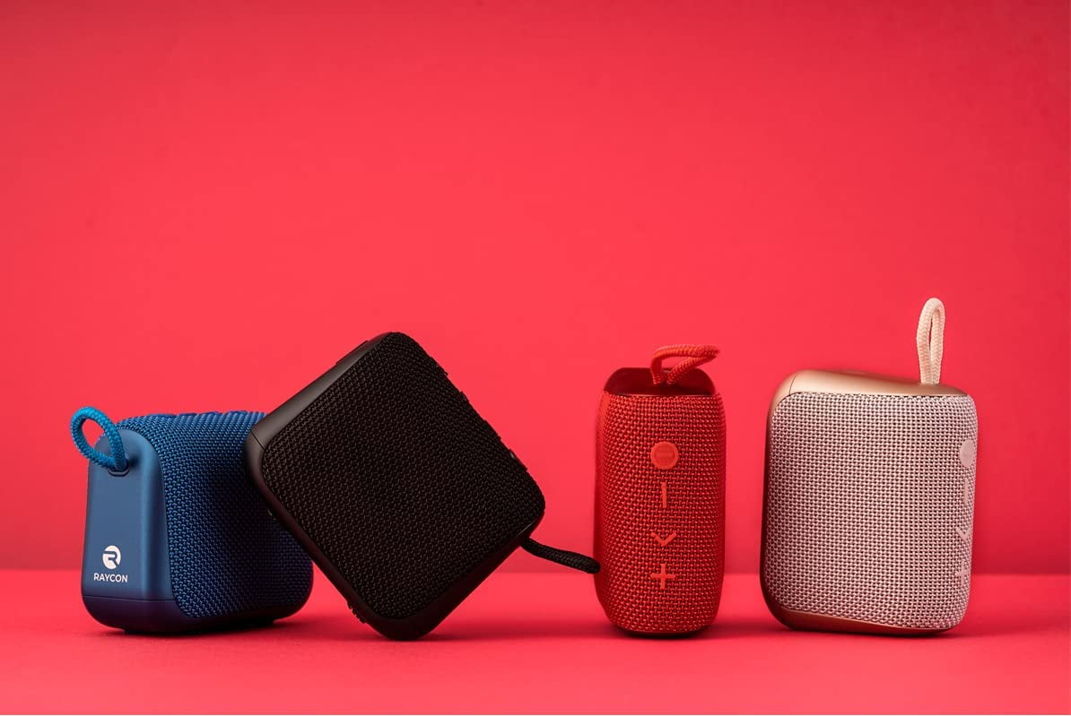 Raycon Everyday Portable Speaker - Microphone, Bluetooth, 5-Watt, IP67 Dustproof Waterproof (Carbon Black)