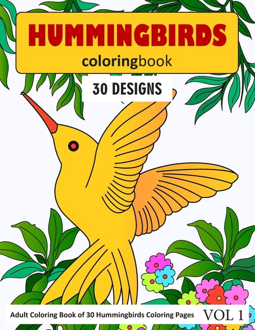 Download Hummingbirds Coloring Book : 30 Coloring Pages of ...