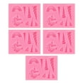 thumbnail image 1 of 5 moldes de silicona de unicornio para chocolate, fondant y pastel., 1 of 7