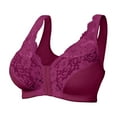 thumbnail image 3 of MIONGO Plus Size Front Buckle Sports Bra Underwire Lace Bra for Comfort and Support Stylish Design for Active Women, 3 of 4