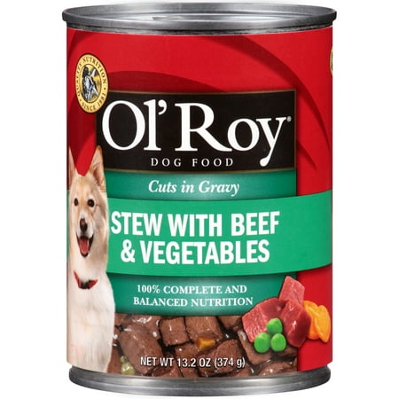 Ol' Roy Cuts in Gravy Stew With Beef & Vegetables Wet Dog Food, 13.2 Oz