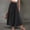 Black, variant on Skirts for Women Elegant Solid Color Casual Skirt with Elastic Waist for Everyday Wear and Travel Versatile Women's Skirt for Summer Style Khaki XXL