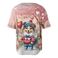 thumbnail image 2 of Happy Valentine’s Day Adorable Collie Puppy Holding Heart Balloon All Over Print 3D Baseball Shirt Collie Dog Lover Gifts Idea Softball Sport - 00030, 2 of 6