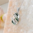 thumbnail image 6 of JKR Green Necklace for Women 925 Sterling Silver Dainty Gemstone Pendant Fine Jewelry Mothers Day Birthday Gifts for Mom Her, 6 of 7