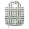 thumbnail image 1 of Geometric Portable Fabric Shopping Bag, Abstract Ornamental Stars and Circles Shapes in Recurring Design, Versatile and Durable Grocery Tote with High Capacity, Laurel Green Taupe White, by Ambesonne, 1 of 4