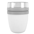 thumbnail image 1 of Contenedor de almuerzo portátil, taza, tarro de comida, tazón de conservación de viaje, taza de conservación para Picnic, color blanco, 1 of 5