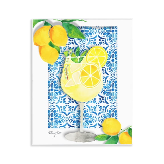 Stupell Industries Mediterranean Limoncello Drink Food & Beverage Painting Unframed Art Print Wall Art, 11 x 14